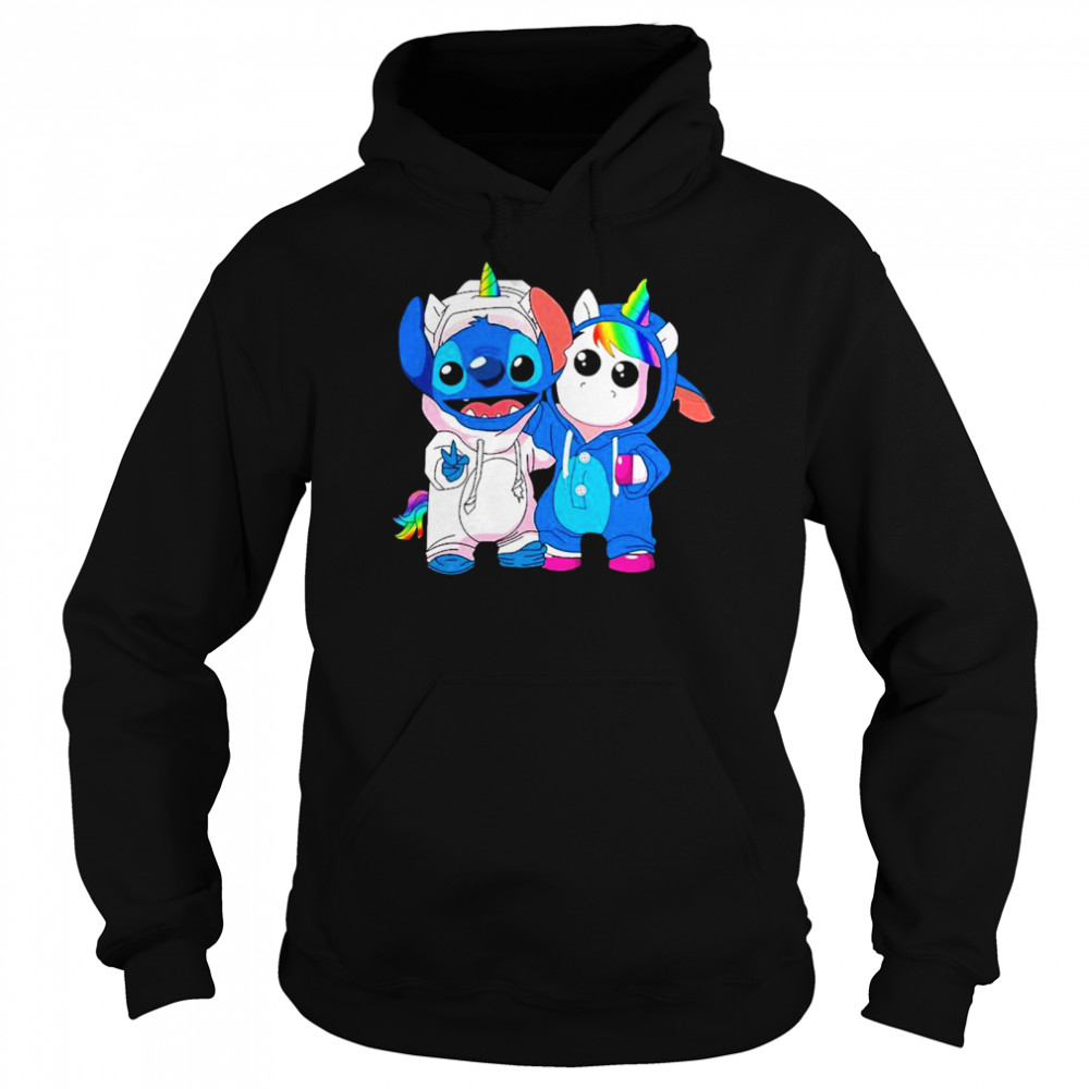 Lilo And Stitch With Unicorn 2021  Unisex Hoodie