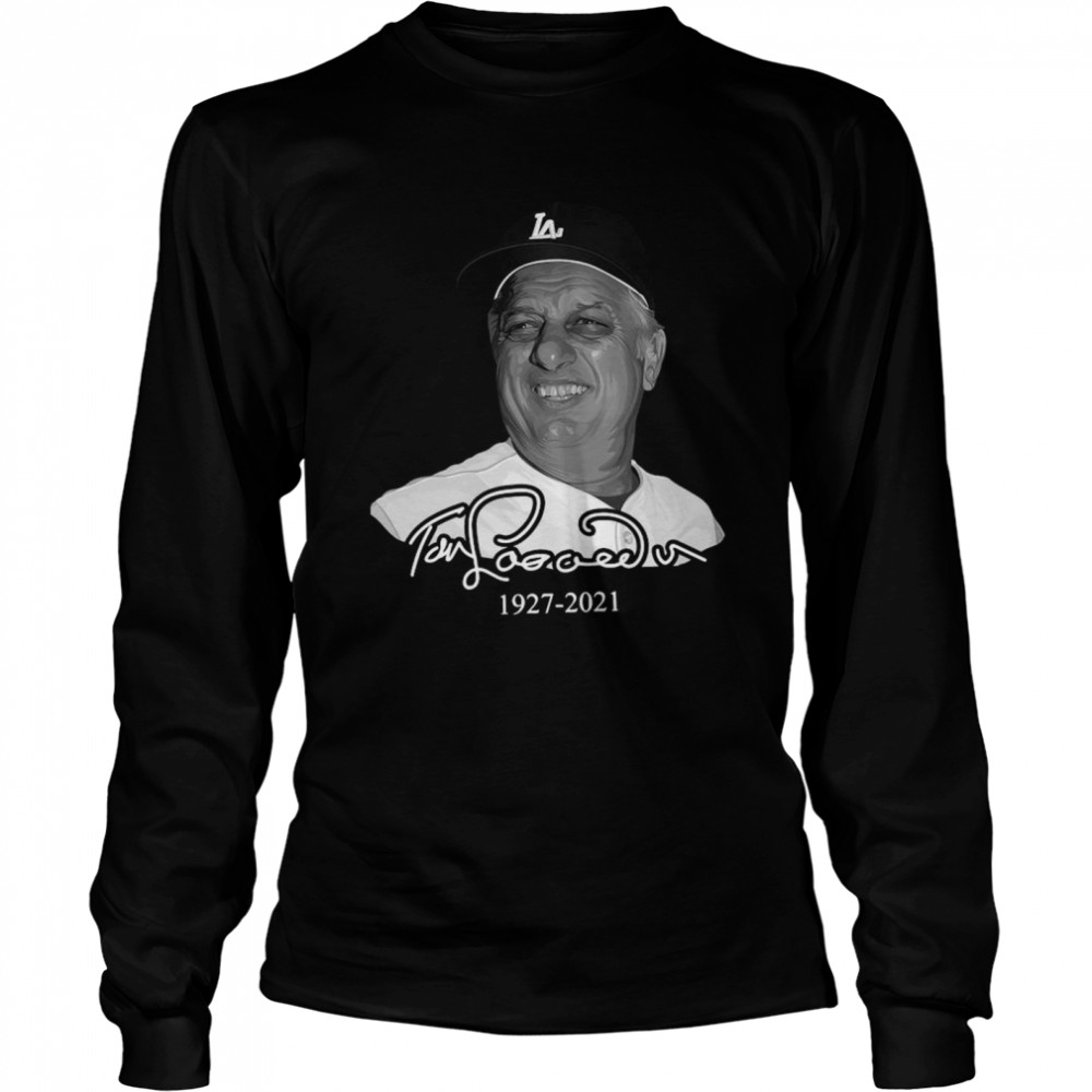 Los Angeles Dodgers Tommy Lasorda 1927 2021 Long Sleeved T-shirt
