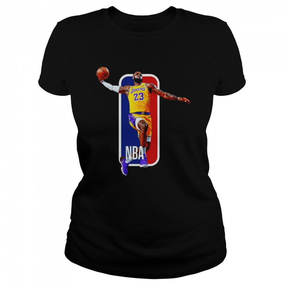 Los Angeles Lakers 23 Lebron James Nba Classic Women's T-shirt