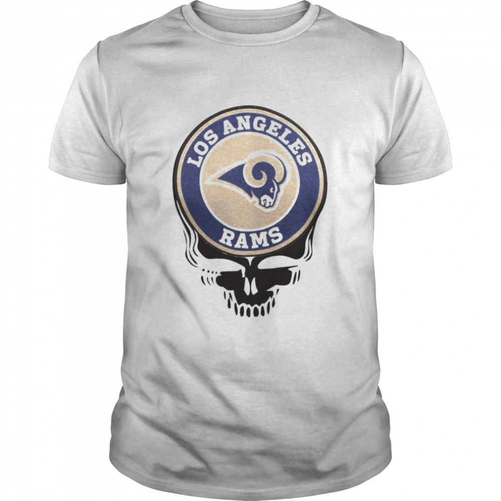 Los angeles rams football skull shirt