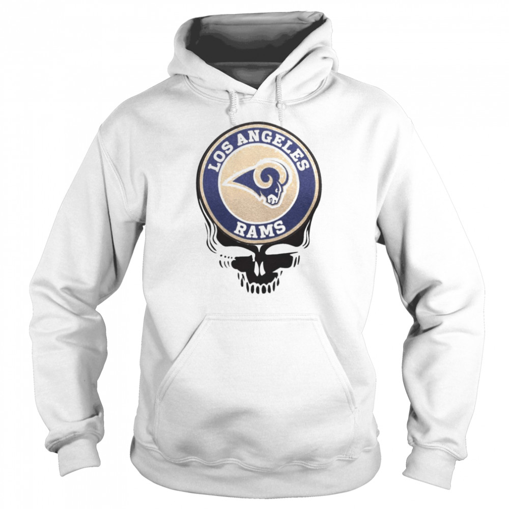 Los angeles rams football skull Unisex Hoodie