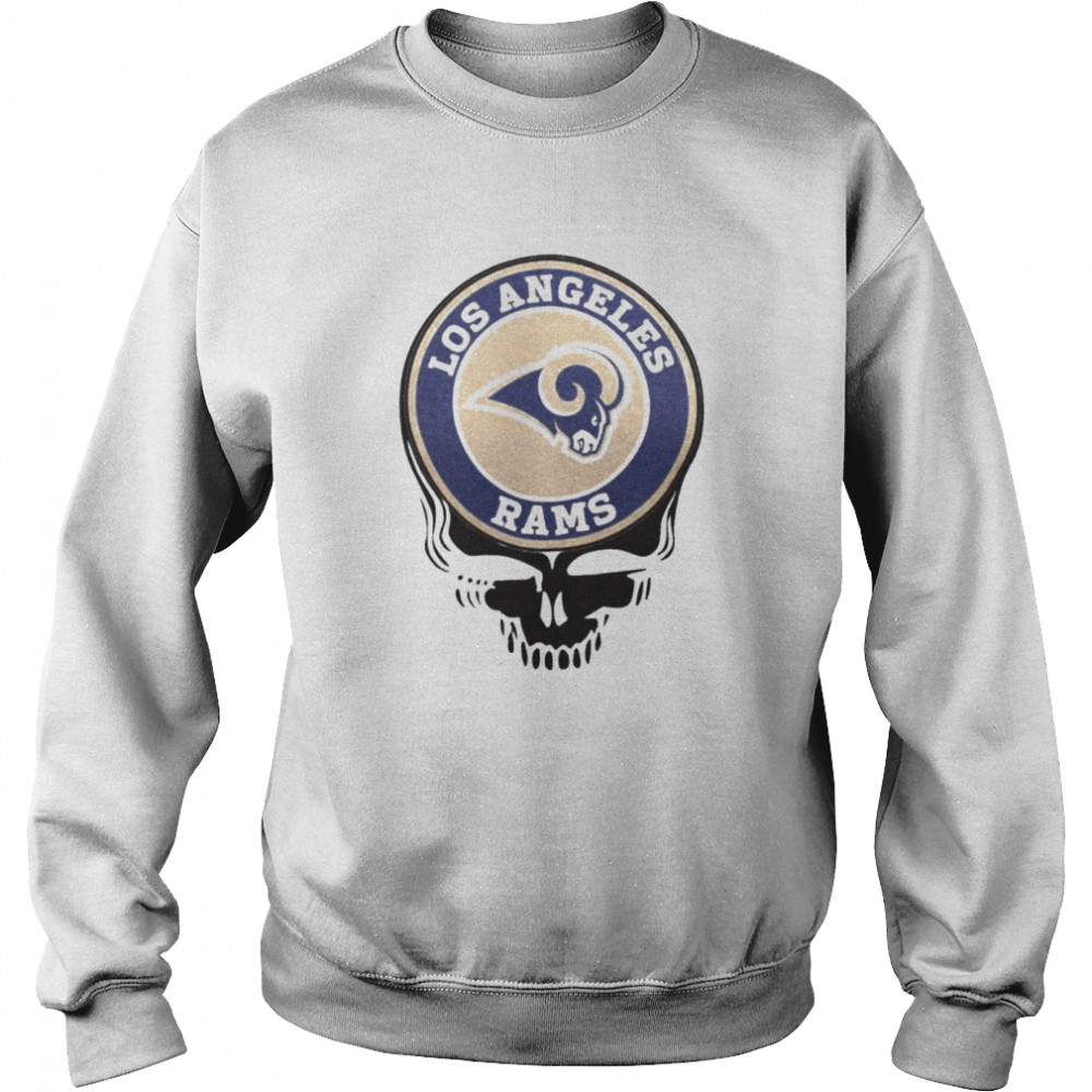 Los angeles rams football skull Unisex Sweatshirt