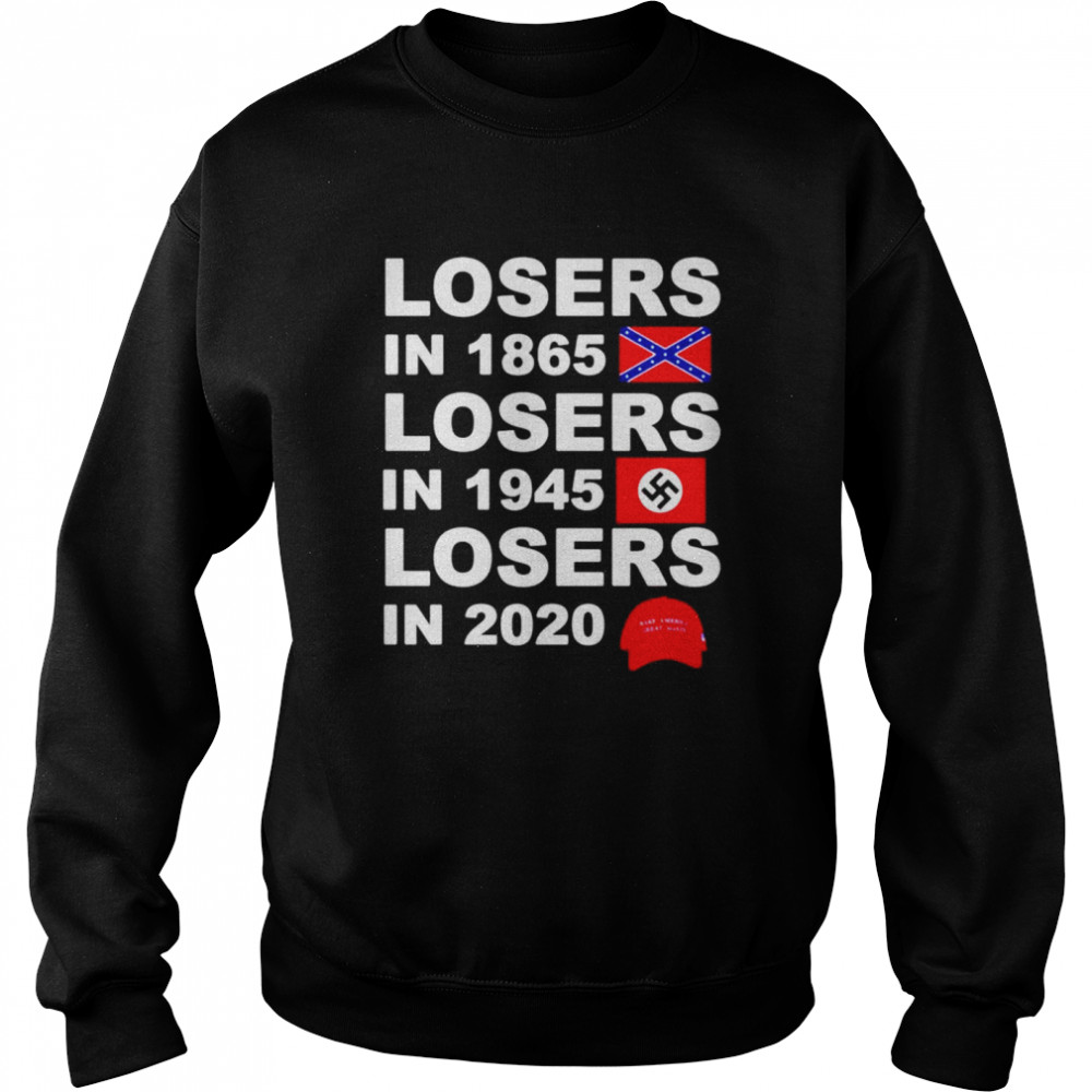 Losers in 1865 losers in 1945 losers in 2020 Make America Great Again Unisex Sweatshirt