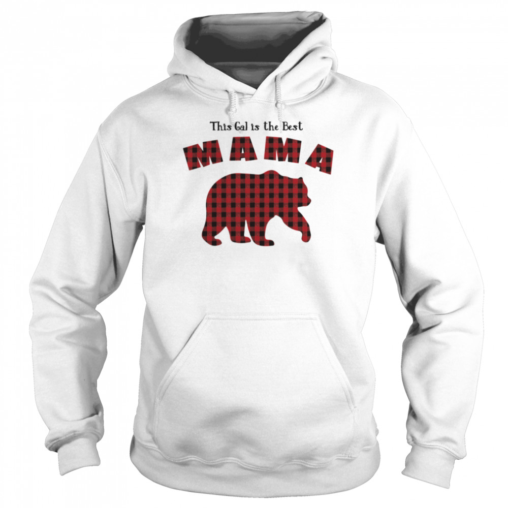 Mama Bear Plaid Proud Mothers Day Fun Mom Unisex Hoodie