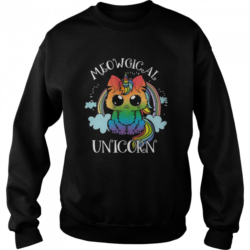 Meowgical Unicorn Funny  Unisex Sweatshirt