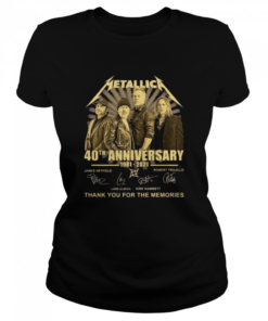 Metallica 40th anniversary thank you for the memories signatures  Classic Women's T-shirt