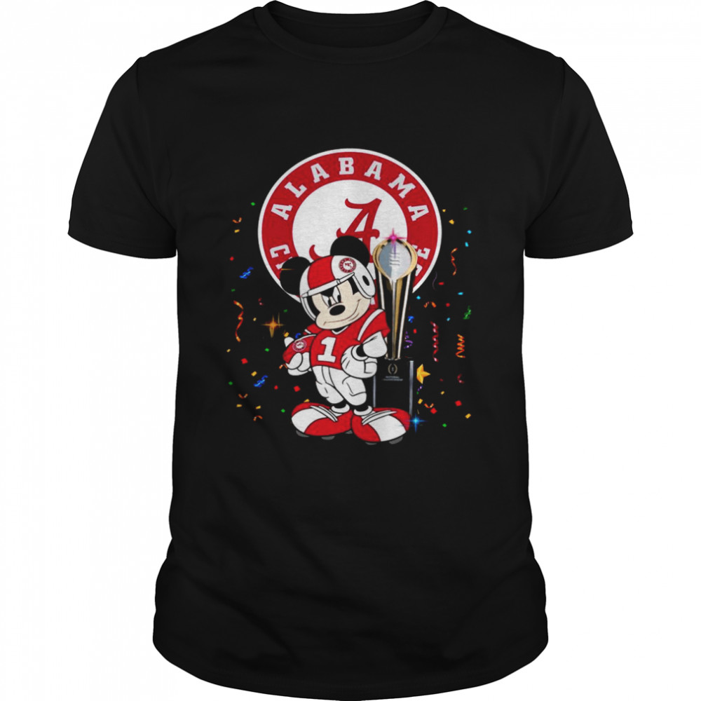 Mickey Mouse And Cup Alabama Crimson Tide Football shirt