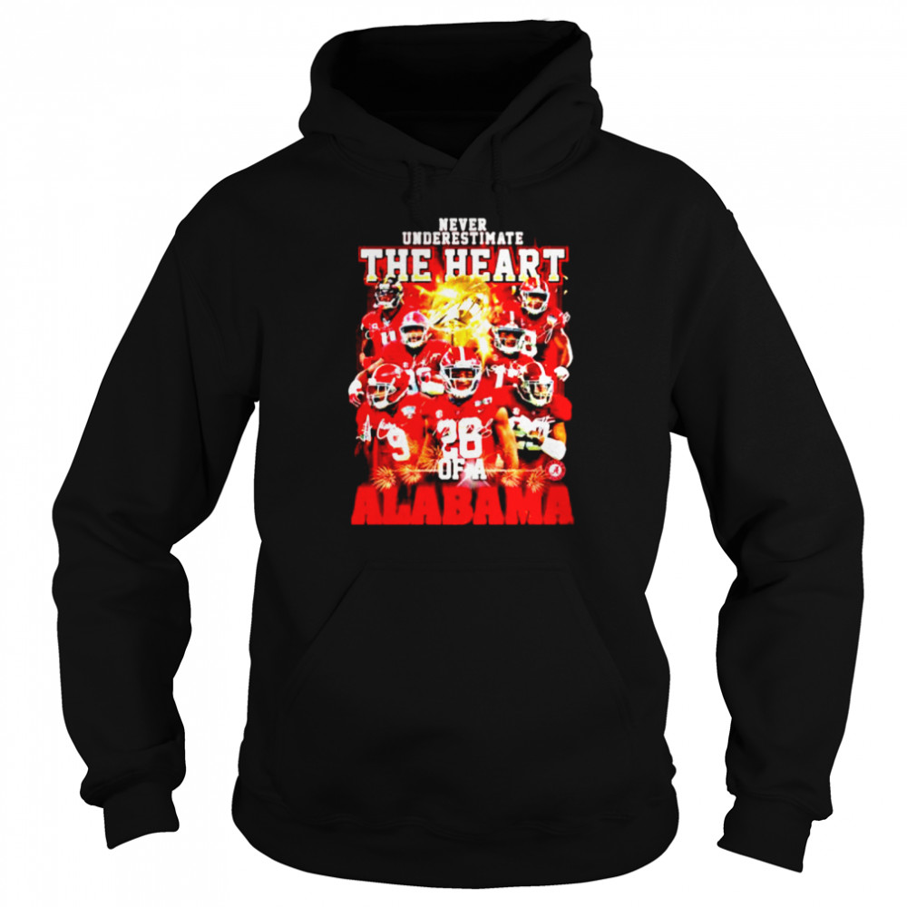 Never Underestimate the heart of a Alabama signature Unisex Hoodie
