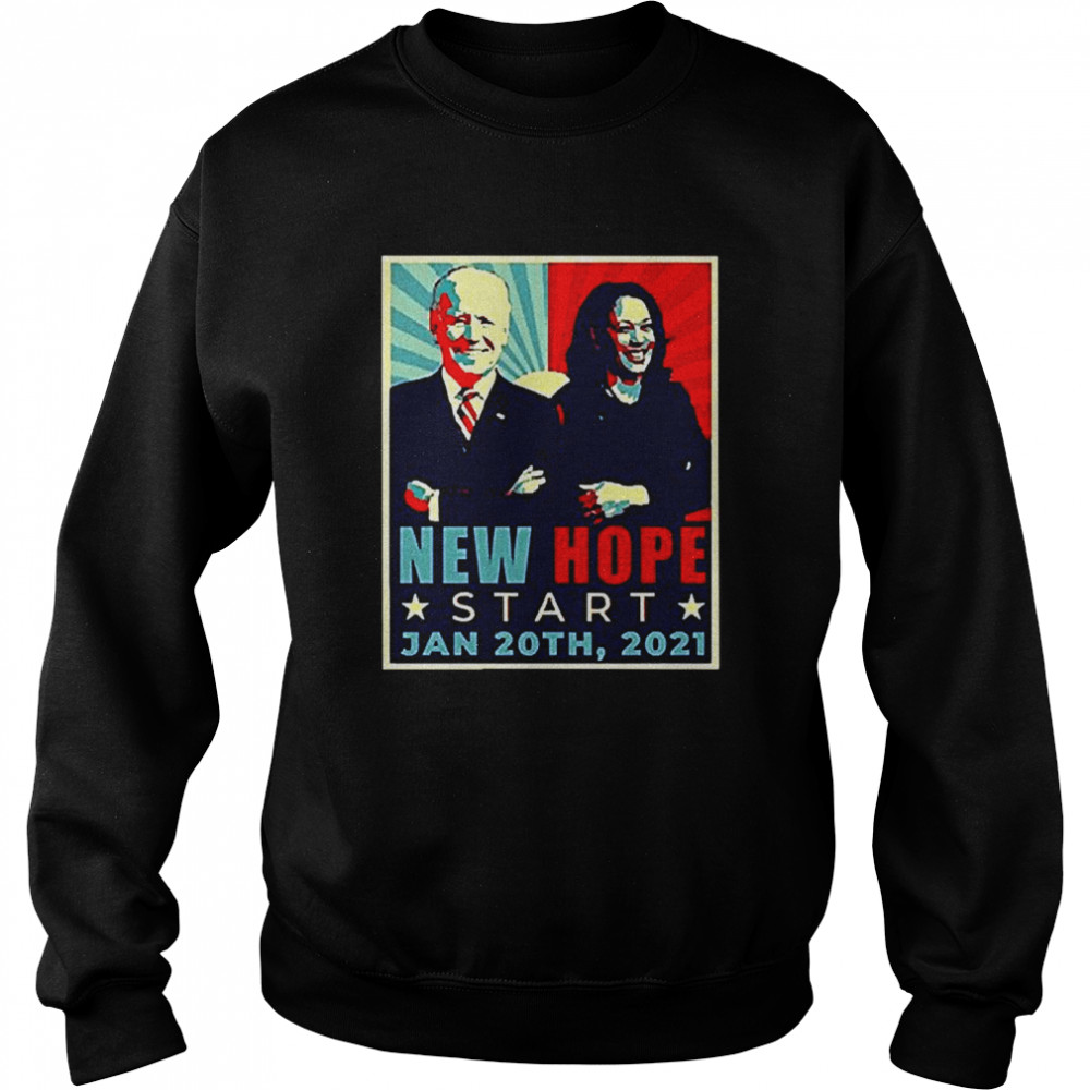 New Hope Joe Biden Kamala Harris january 20-2021 Unisex Sweatshirt