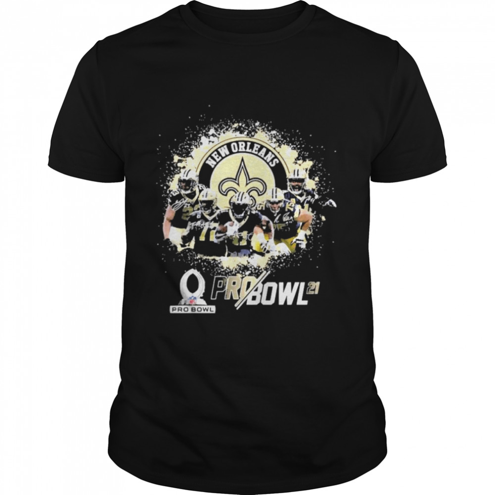 New Orleans Saints Football team signatures shirt