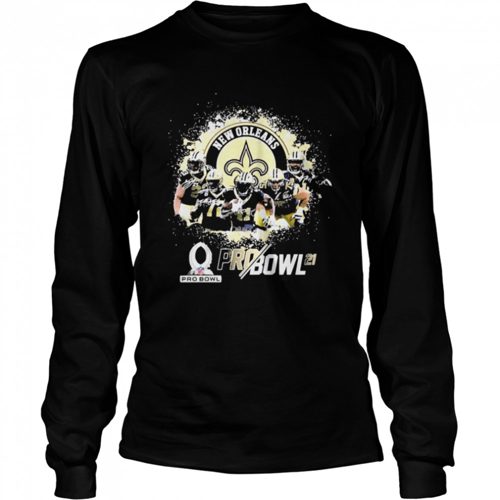 New Orleans Saints Football team signatures Long Sleeved T-shirt