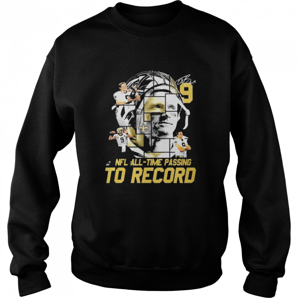 New Orleans Saints Nfl all time passing to record signature Unisex Sweatshirt