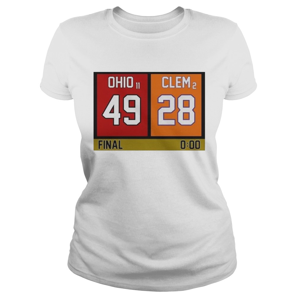 Ohio 49 Clem 28  Classic Ladies