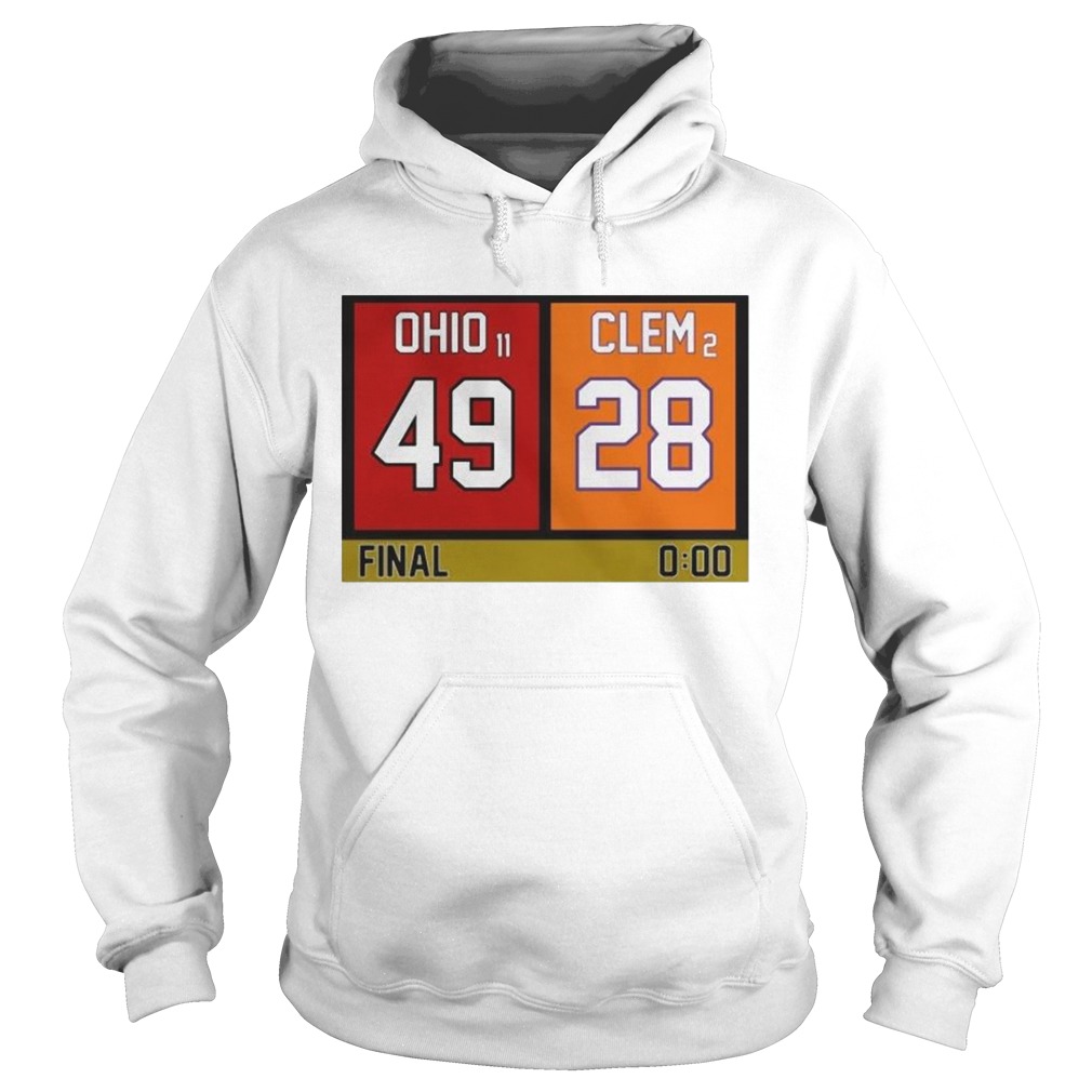 Ohio 49 Clem 28  Hoodie