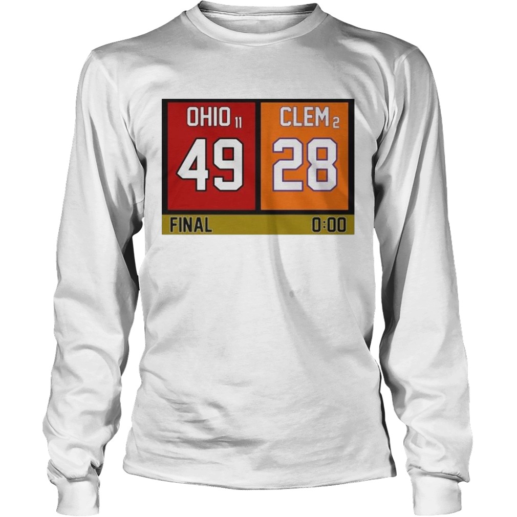 Ohio 49 Clem 28  Long Sleeve