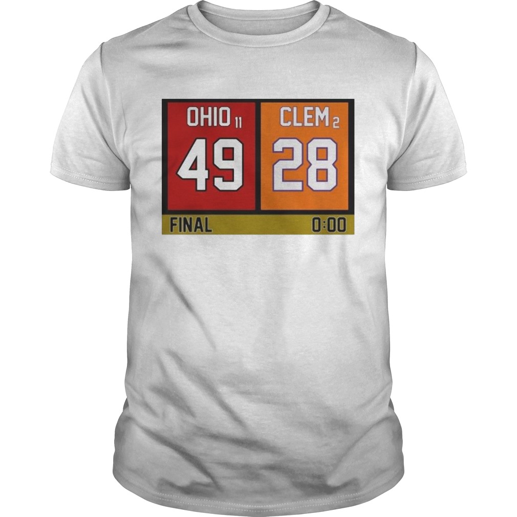Ohio 49 Clem 28 shirt