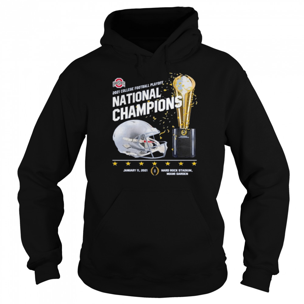 Ohio State Buckeyes 2021 college football playoff National Champions Ohio State 24 52 Alabama Hard Rock Stadium Miami Garden Unisex Hoodie