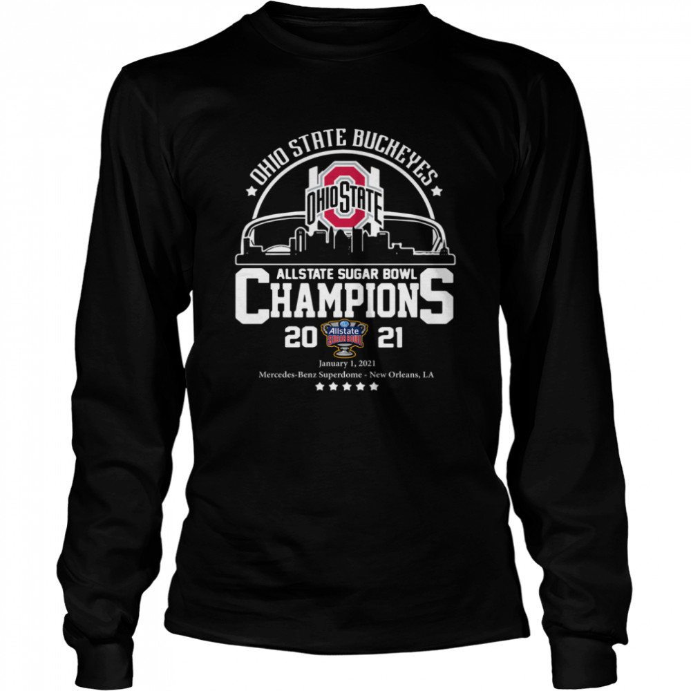 Ohio State Buckeyes allstate sugar bowl Champions 2021 Long Sleeved T-shirt