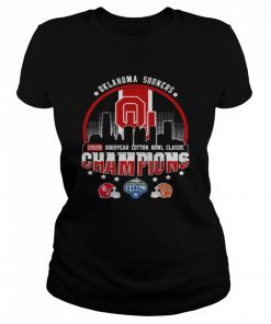 Oklahoma Sooners 2020 Goodyear Cotton Bowl Classic Champions  Classic Women's T-shirt