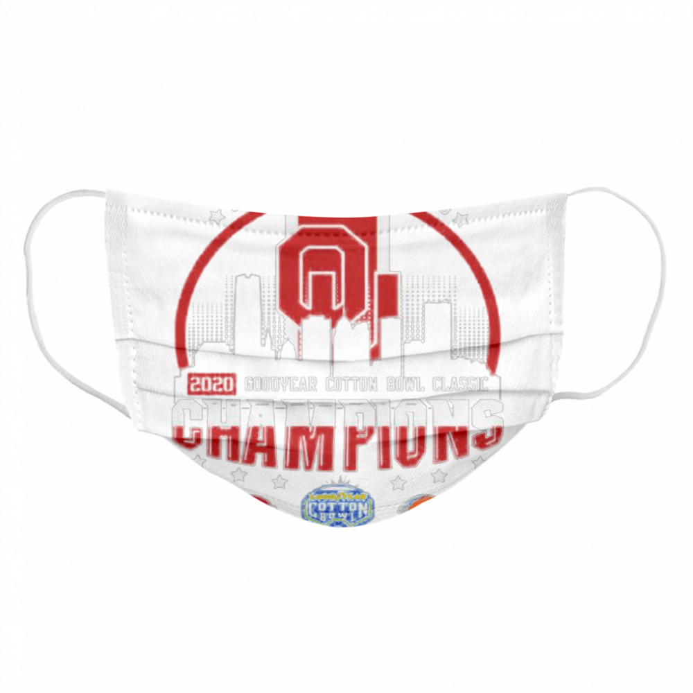Oklahoma Sooners 2020 Goodyear Cotton Bowl Classic Champions Cloth Face Mask