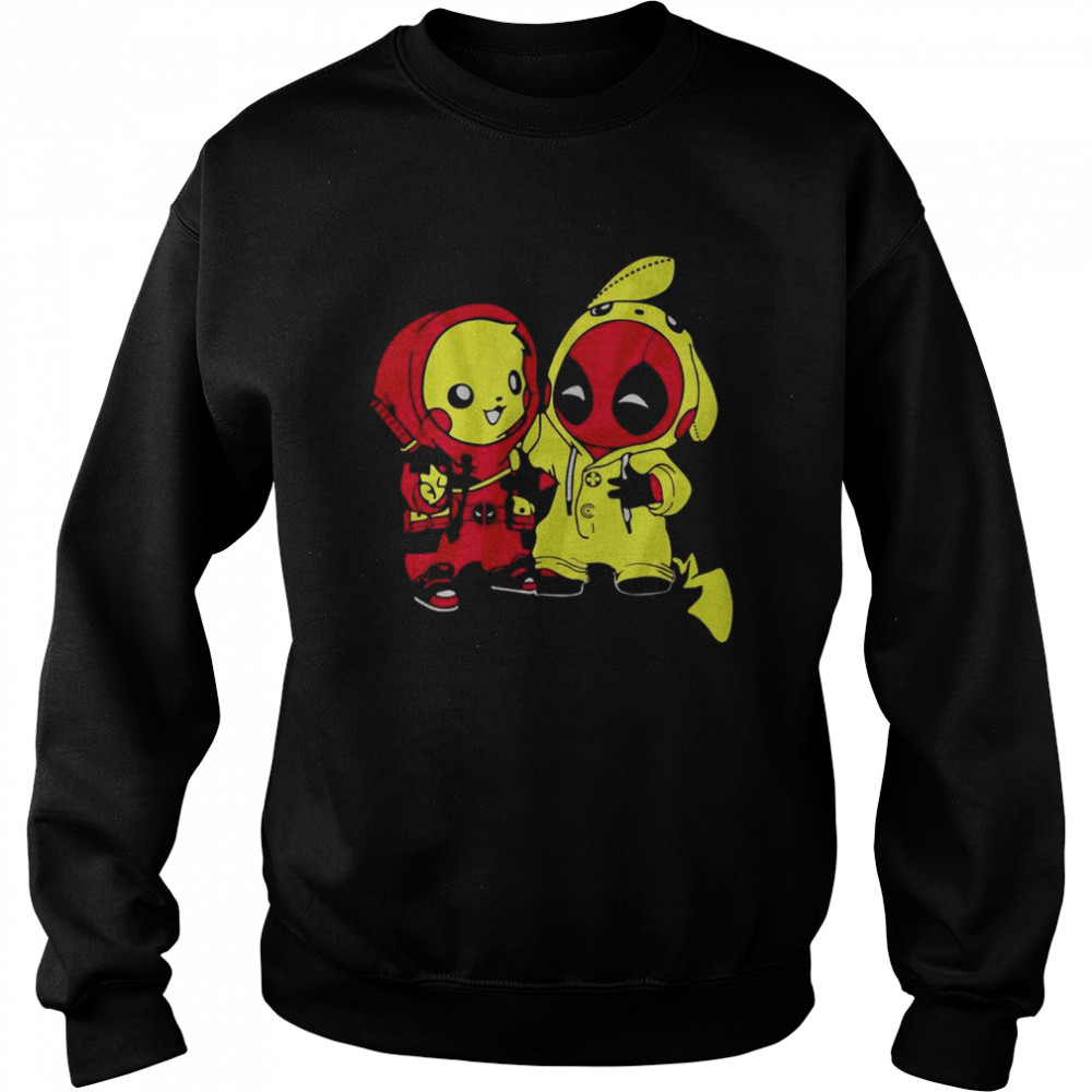 Pikapool T shirt Pikachu Deadpool Parody Funny Fashion Novelty Top Mens S-2XL 