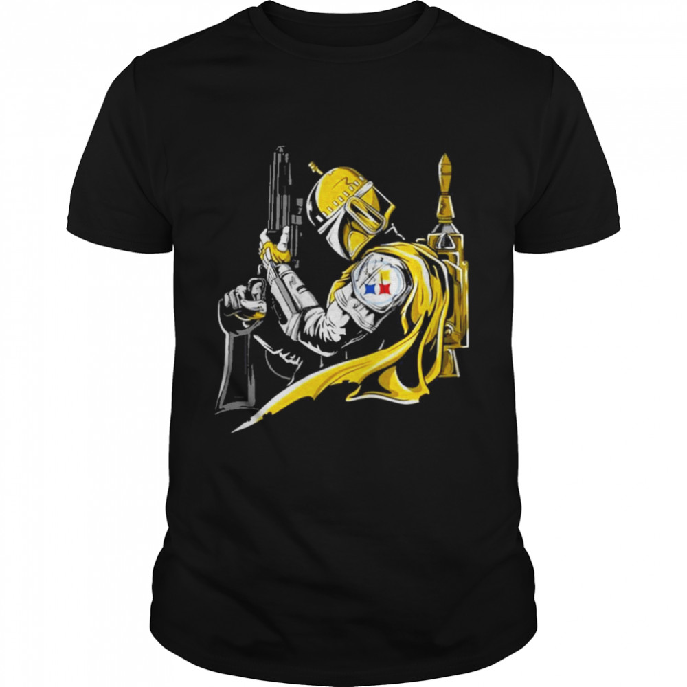 Pittsburgh steelers boba fett star wars shirt
