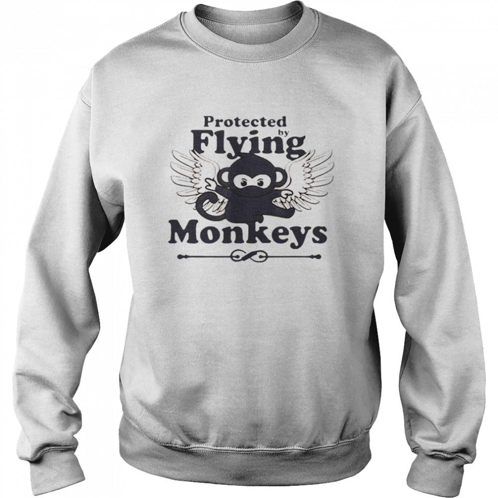 Protected By Flying Monkeys Ninja Unisex Sweatshirt