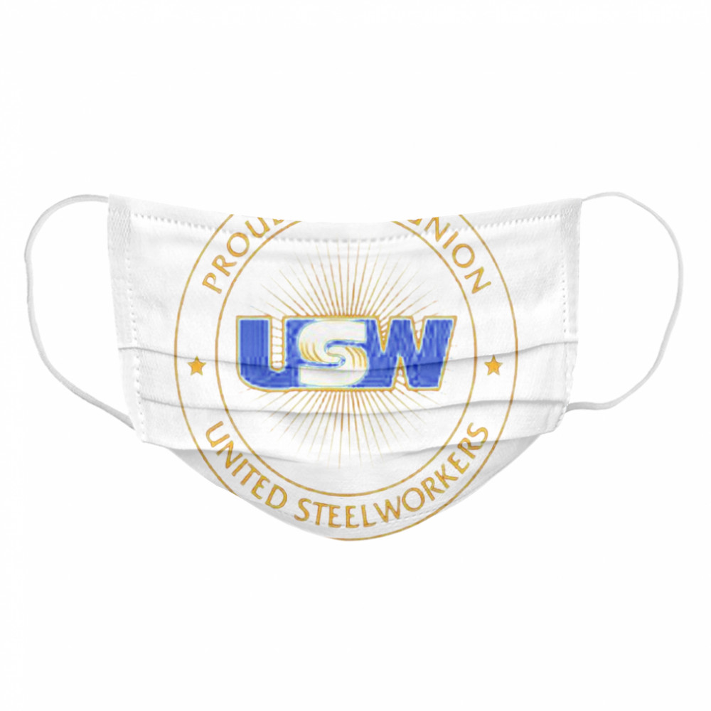 Proud To Be Union United Steelworkers Logo Stars Cloth Face Mask