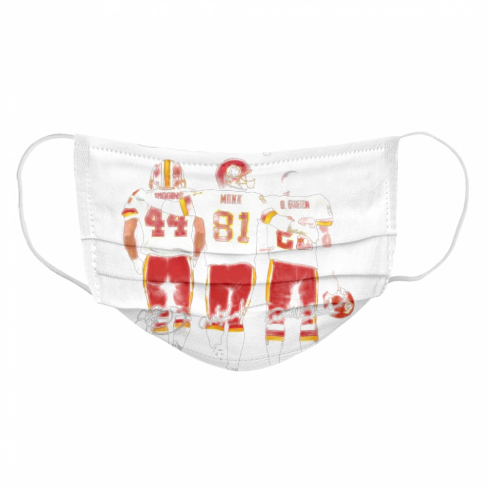 Riggins Monk and D Green Champion signatures Cloth Face Mask