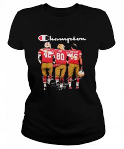 San Francisco 49ers Lott Rice and Montana champion signatures  Classic Women's T-shirt