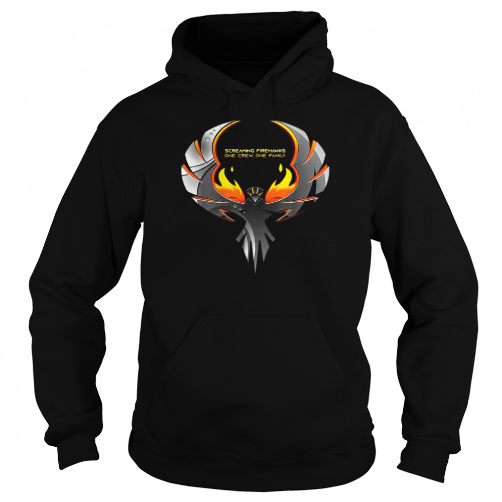 Screaming Firehawks One Crew One Family Unisex Hoodie