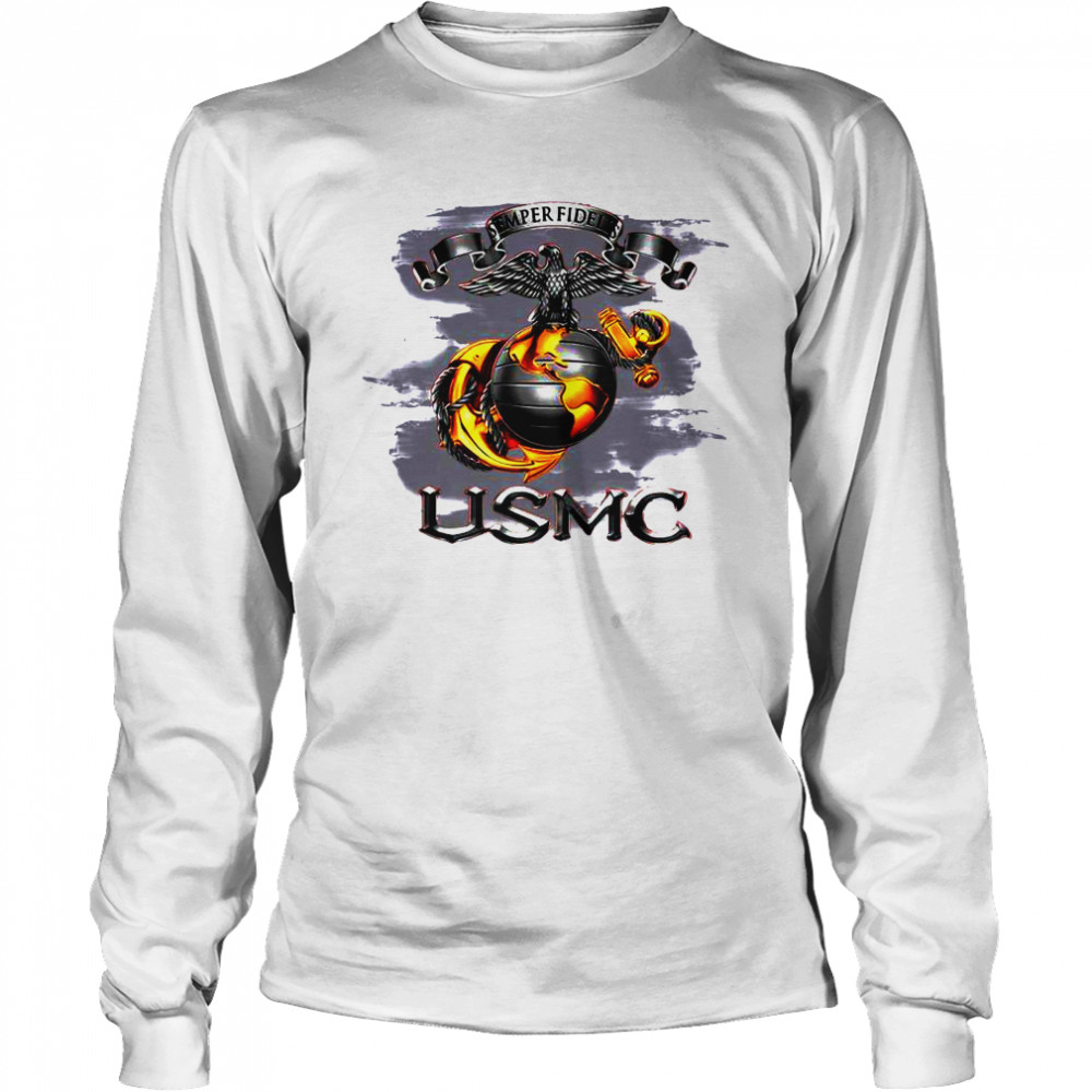 Semper Fidelis Usmc Long Sleeved T-shirt