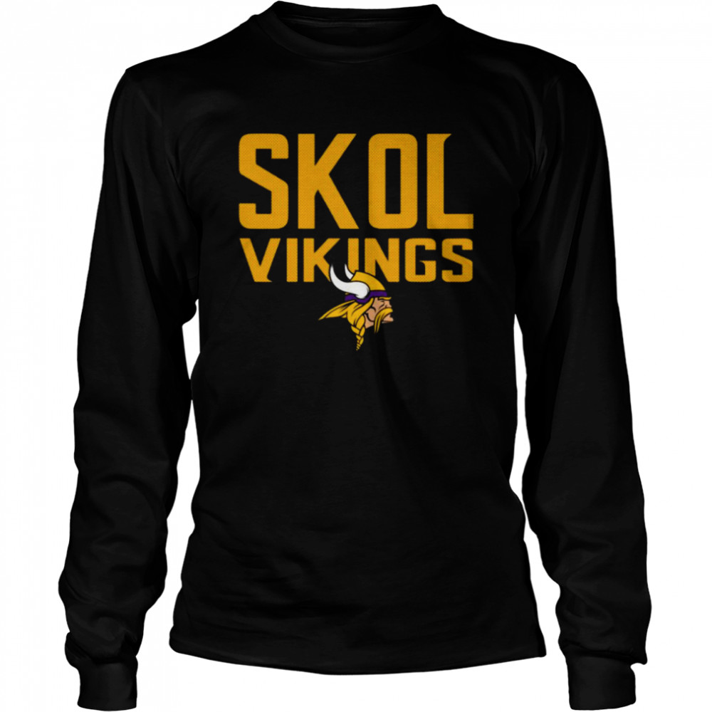 Skol Vikings Minnesota Vikings logo Long Sleeved T-shirt