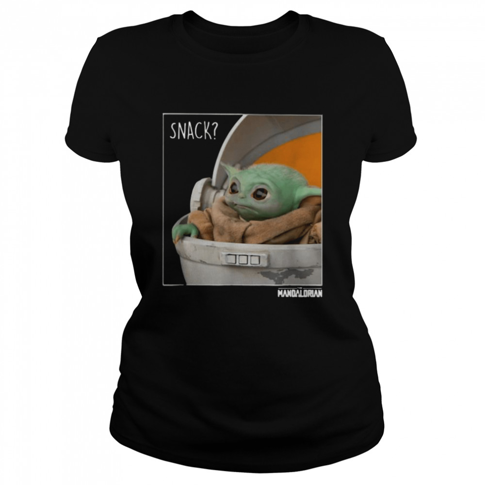 Snack Baby Yoda The Mandalorian Star Wars Classic Women's T-shirt