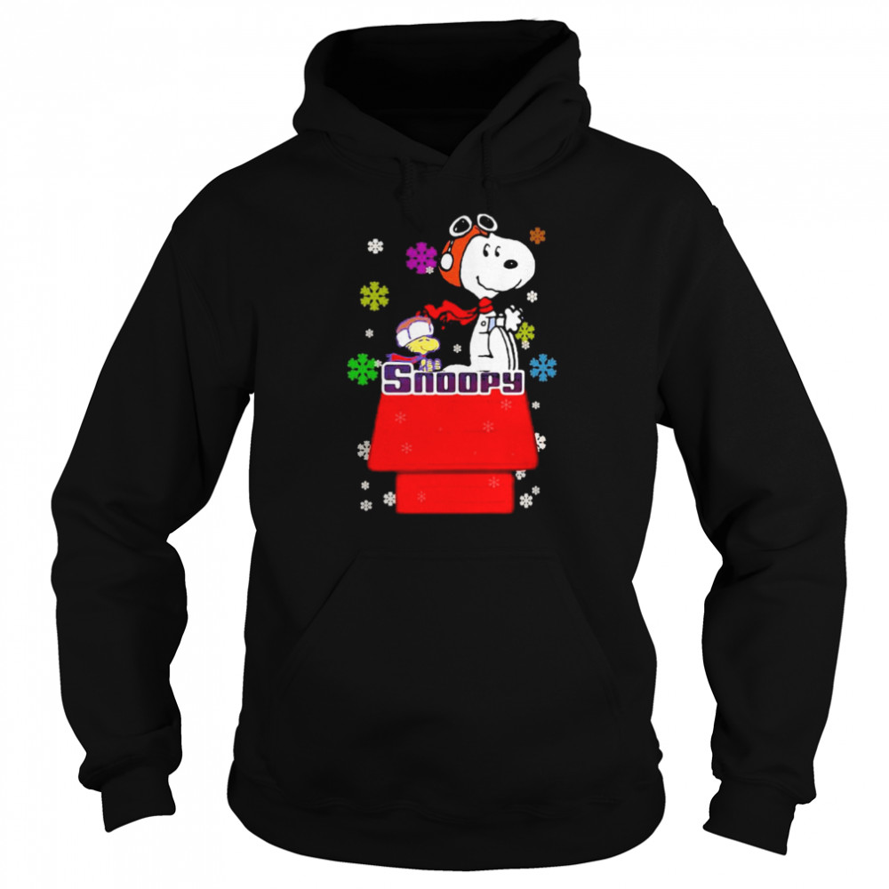 Snoopy And Woodstock Merry Christmas Unisex Hoodie