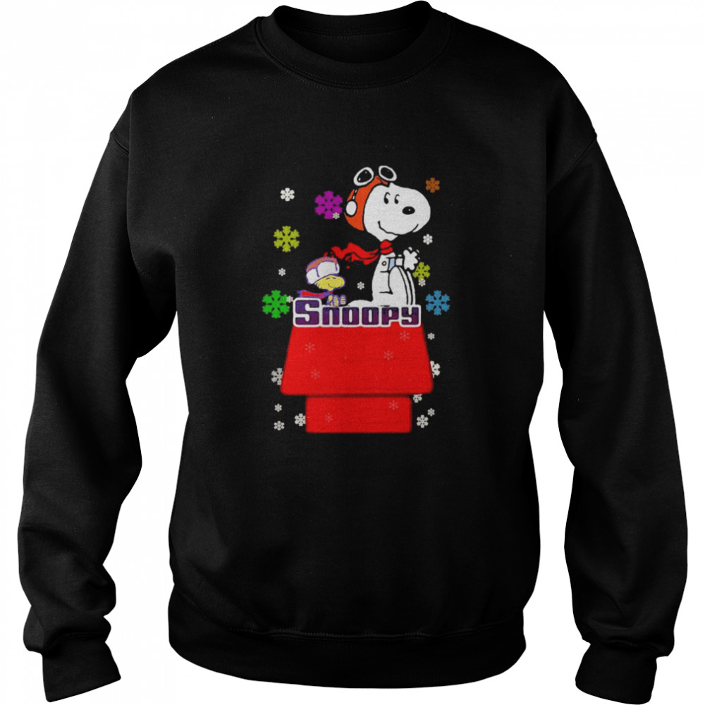 Snoopy And Woodstock Merry Christmas Unisex Sweatshirt