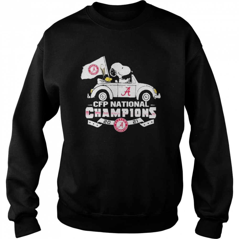 Snoopy and woodstock alabama crimson tide cfp national champions 2021 Unisex Sweatshirt