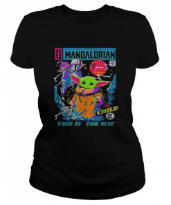Star Wars The Mandalorian The Child Comic Book  Classic Women's T-shirt