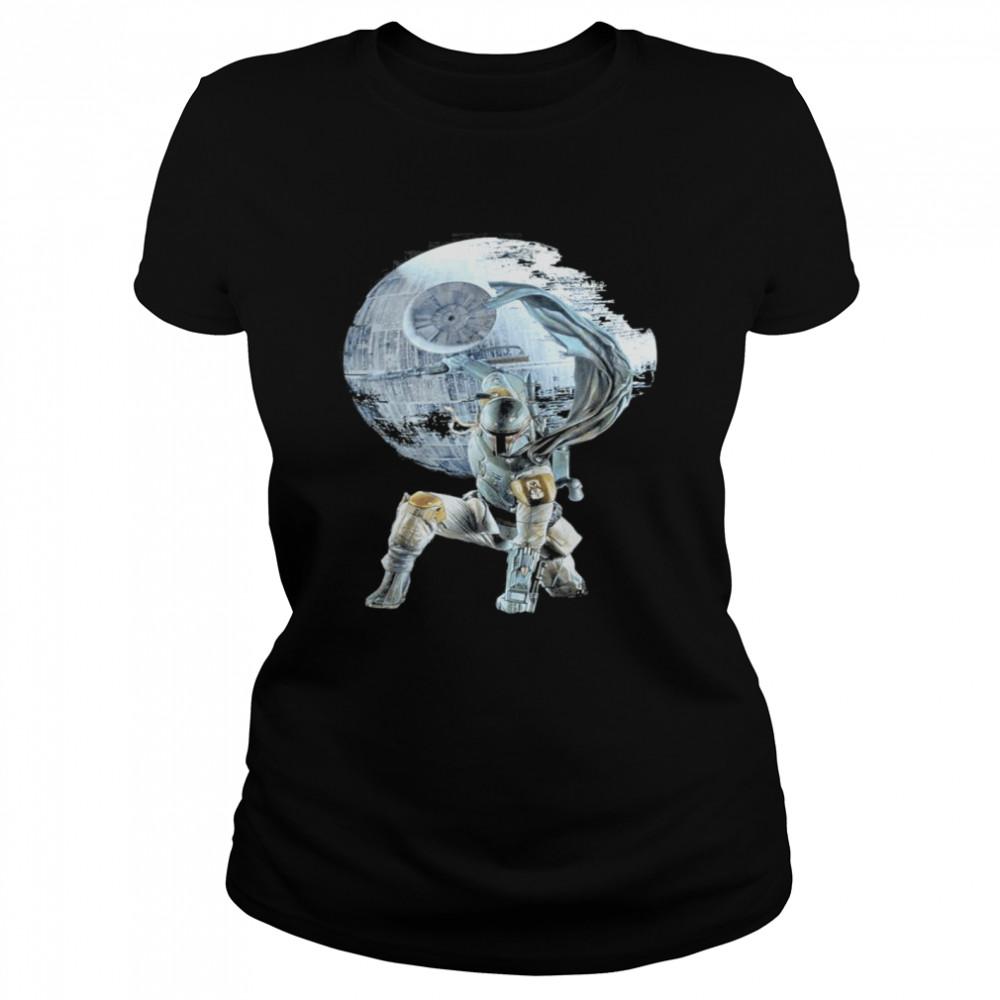 Star wars death star the mandalorian Classic Women's T-shirt