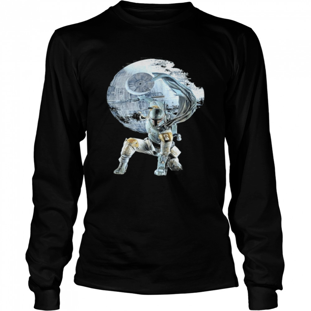 Star wars death star the mandalorian Long Sleeved T-shirt