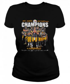 Steelers 2020 AFC North Division Champions here we go signatures  Classic Women's T-shirt