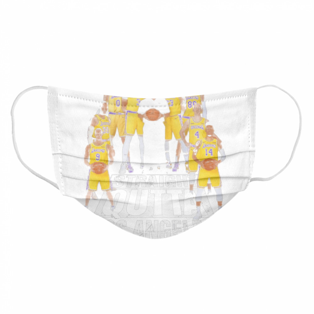 Straight Out Los Angeles Lakers Cloth Face Mask