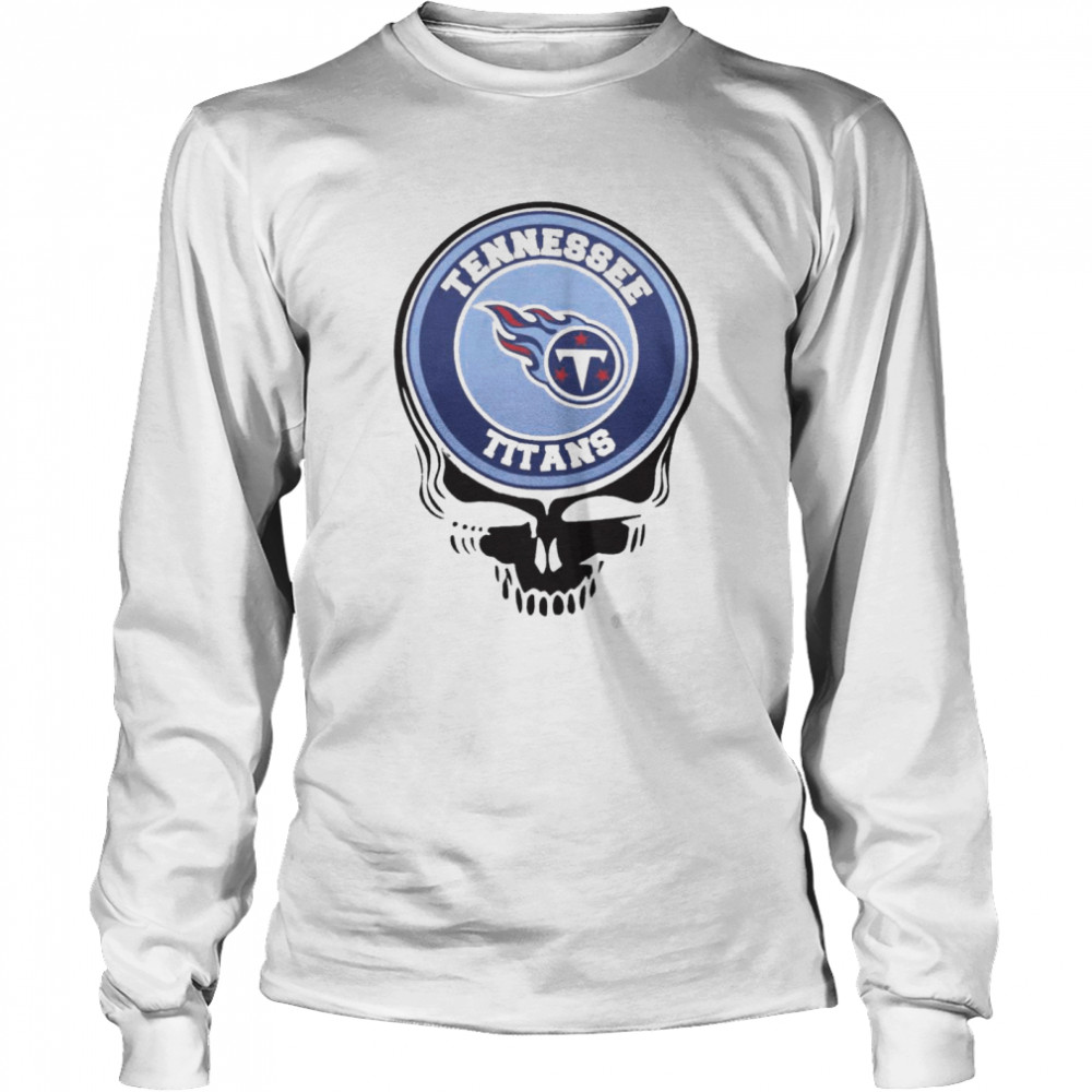 Tennessee titans football skull Long Sleeved T-shirt