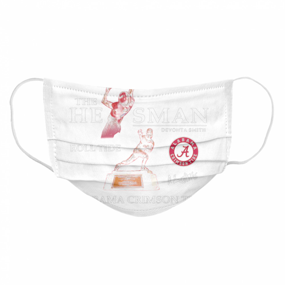 The He Man Devonta Smith Roll Tide Alabama Crimson Tide Signature Cloth Face Mask