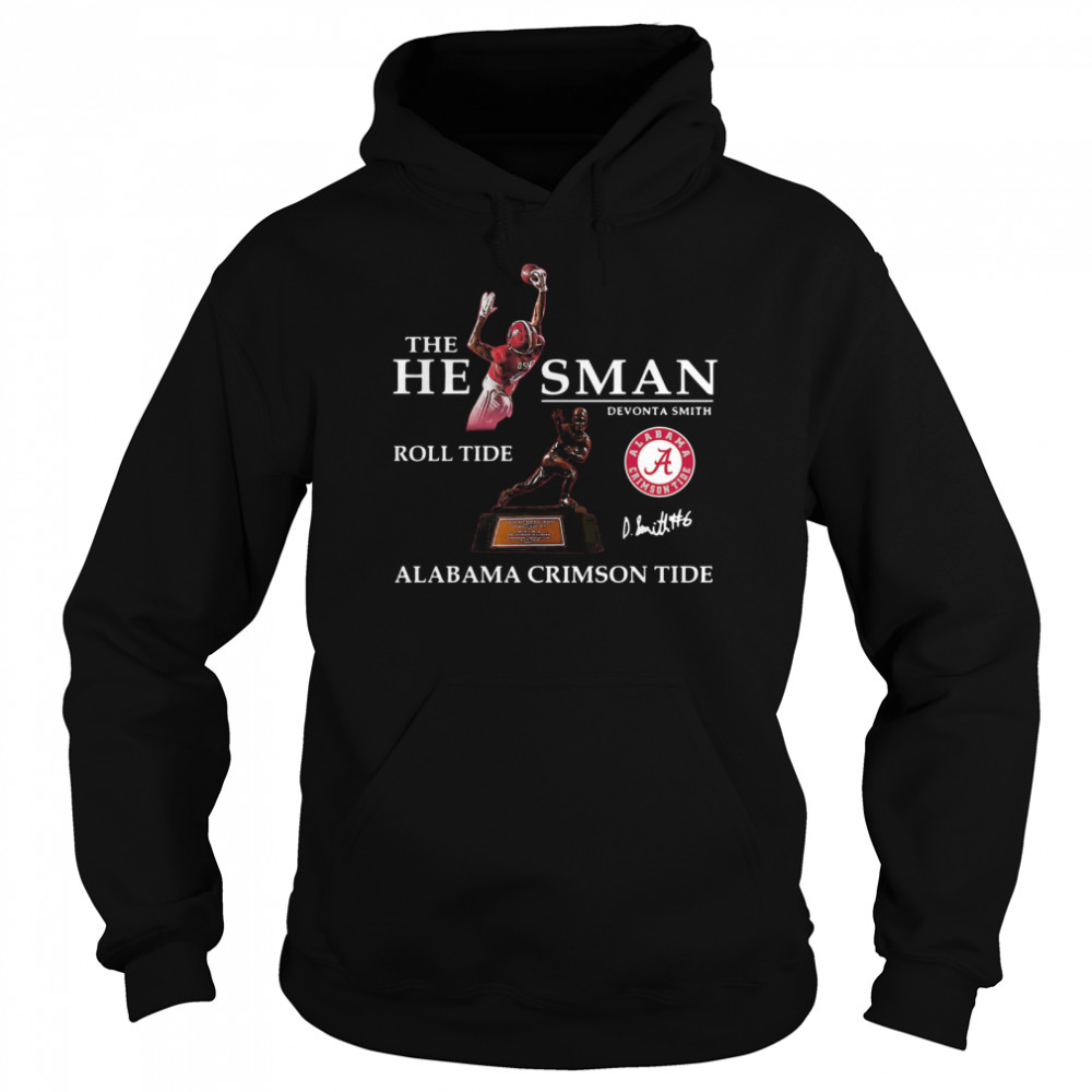 The He Man Devonta Smith Roll Tide Alabama Crimson Tide Signature Unisex Hoodie