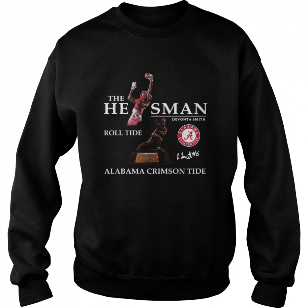 The He Man Devonta Smith Roll Tide Alabama Crimson Tide Signature Unisex Sweatshirt