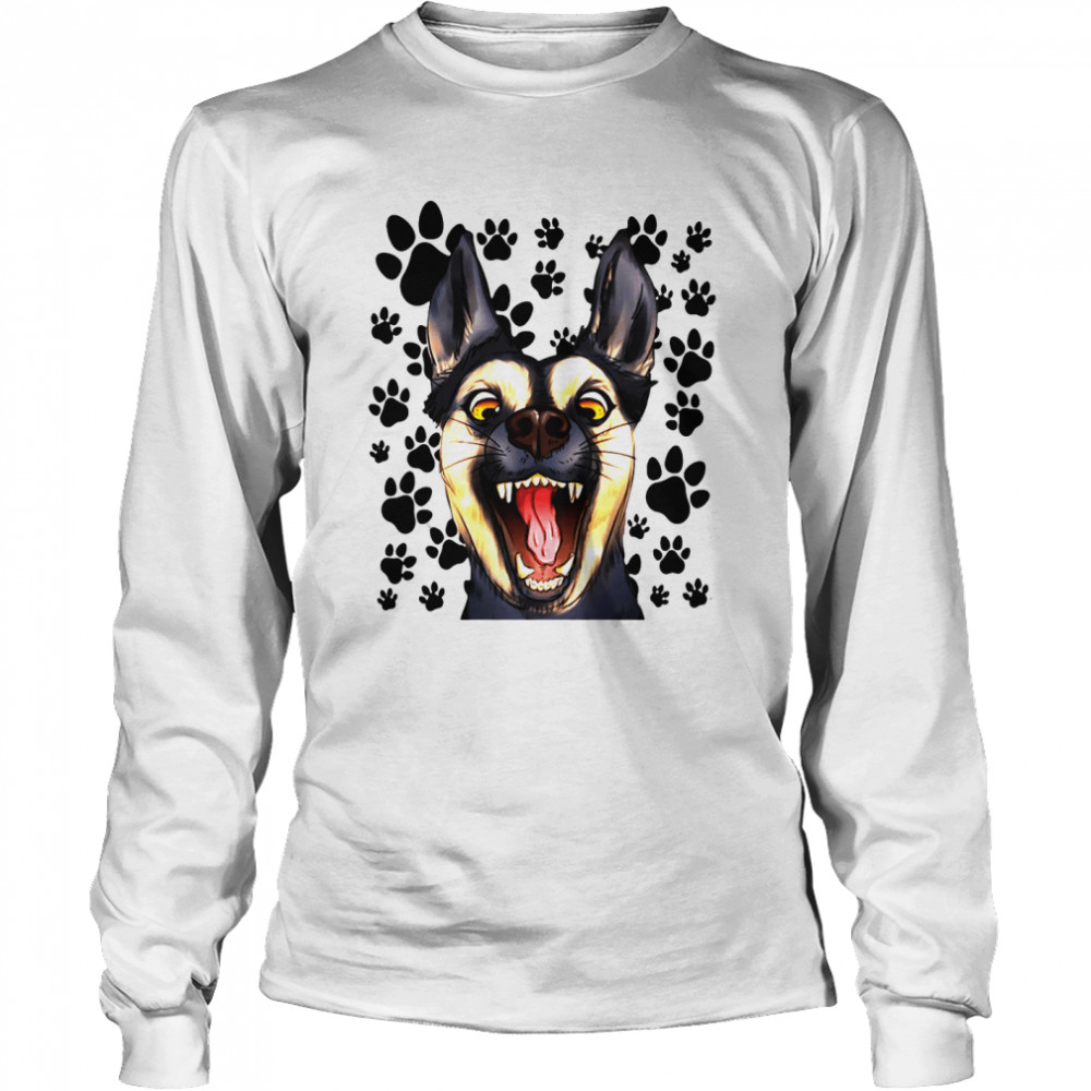 The Terrified Dog Long Sleeved T-shirt
