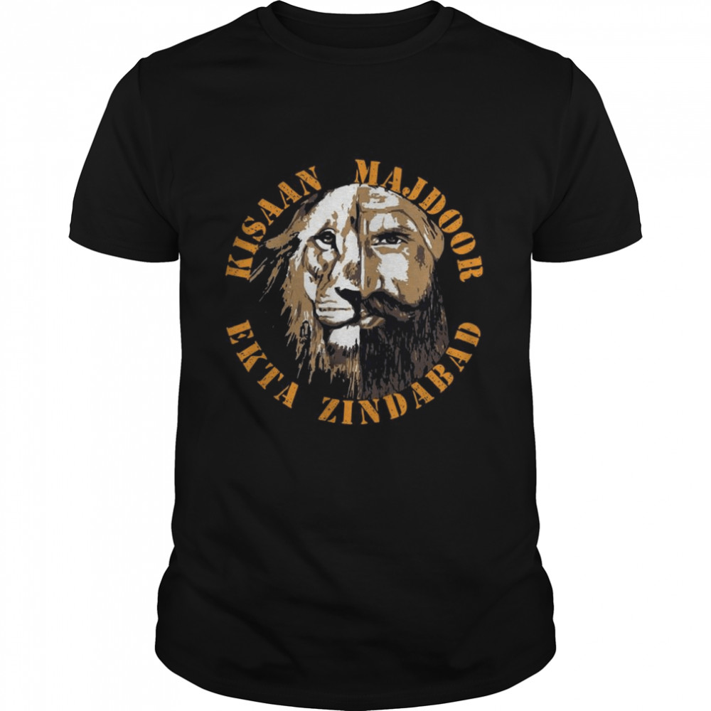 Tiger And Men Kisaan Majdoor Ekta Zindabad shirt