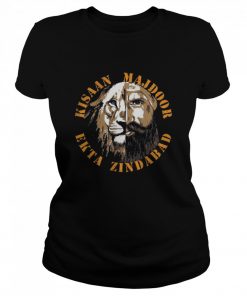 Tiger And Men Kisaan Majdoor Ekta Zindabad  Classic Women's T-shirt