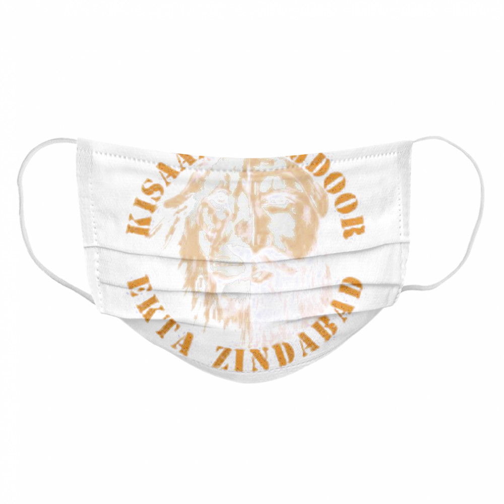Tiger And Men Kisaan Majdoor Ekta Zindabad Cloth Face Mask